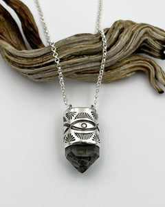 Tibet Quartz Desert Eye Talisman Necklace