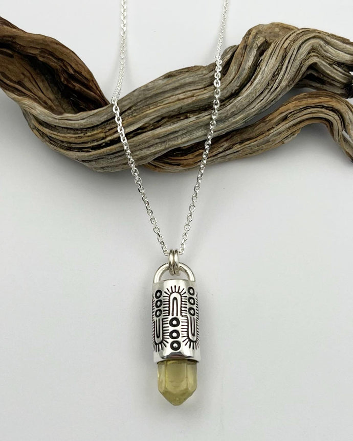 Gem Heliodor Talisman Necklace
