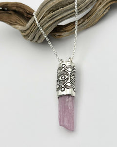 Pink Tanzanite Eye Talisman Necklace