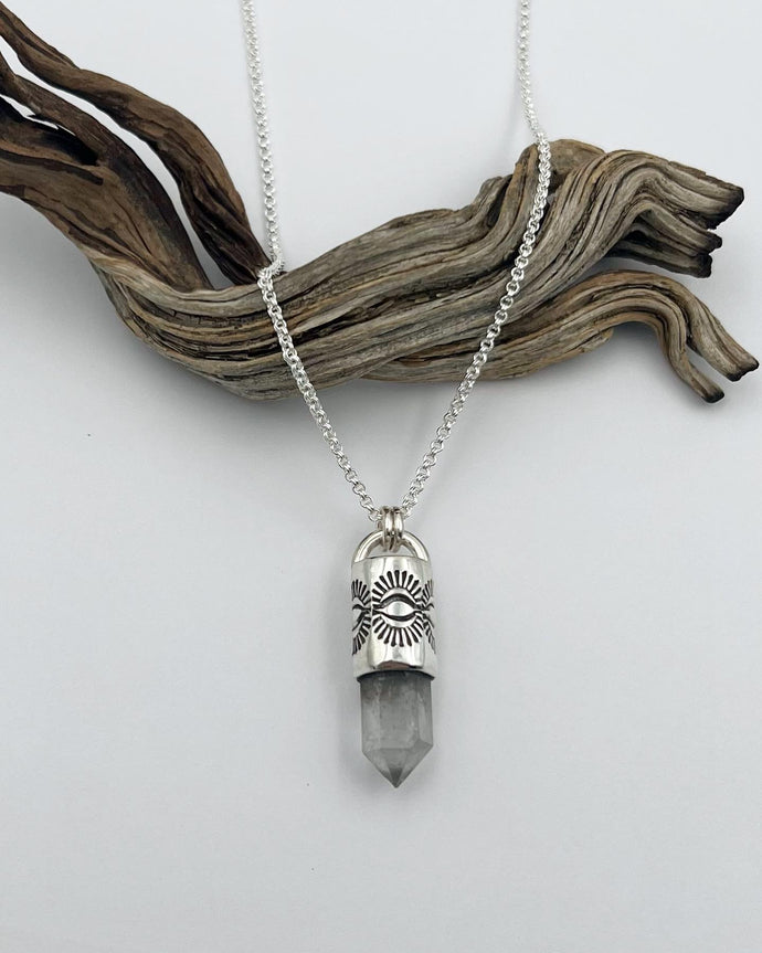Tibet Quartz Eye II Talisman Necklace