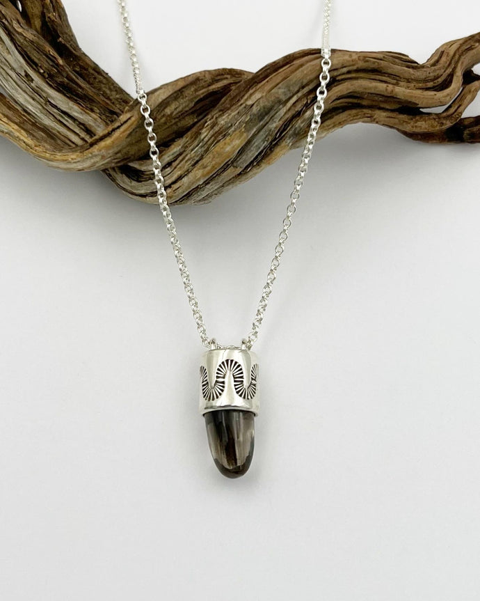 Scapolite Snakey Talisman Necklace