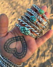 Big Eye Heavyweight Hand Stamped Stacker Cuff XL