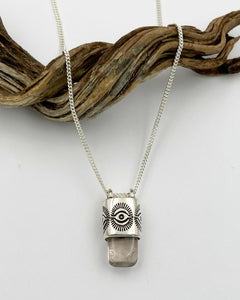 Topaz Eye Talisman Necklace