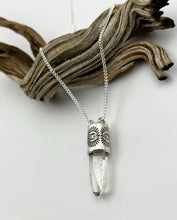 Starbrary Etched Quartz Portal Talisman Necklace