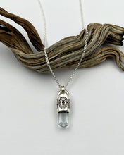 Aquamarine Eye Talisman Necklace