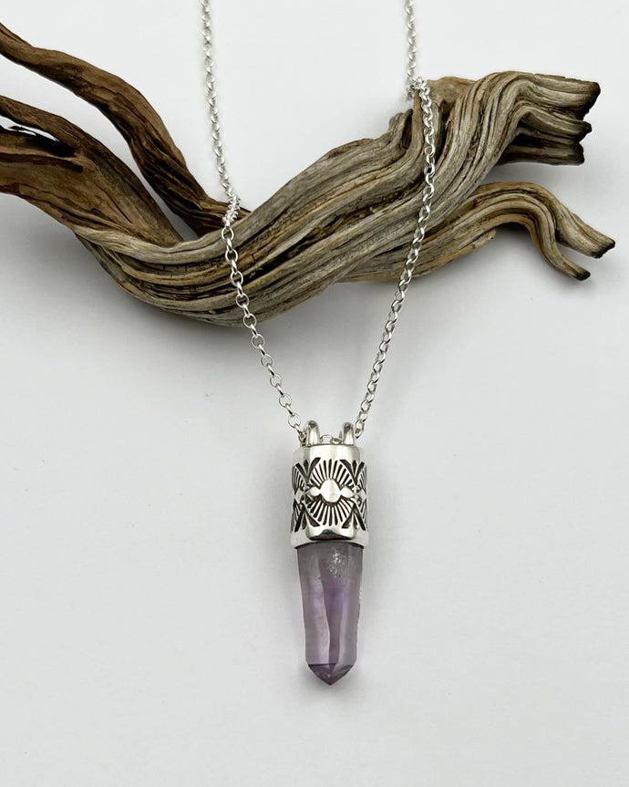 Vera Cruz Amethyst Ocotillo Talisman Necklace