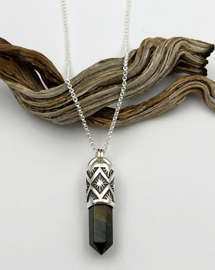 Pietersite Agave Talisman Necklace