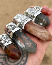 Red Amphibole Quartz Eye Talisman Necklace