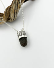 Colombianite Tektite Cottontail Talisman Necklace