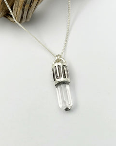 Danburite Snake Talisman Necklace