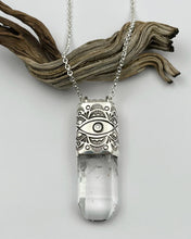 Tabby Clear Quartz Big Eye Talisman Necklace