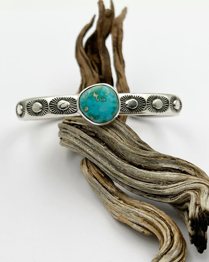 Darling Darlene Turquoise Sunshine Heavyweight Stacker Cuff M/L