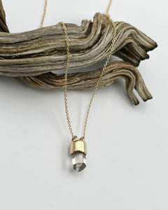 Topaz 14k Gold Talisman Necklace