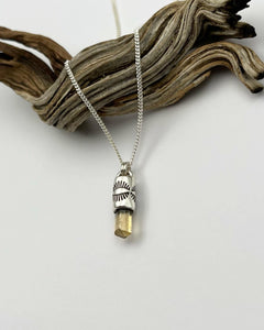 Imperial Topaz Eye Talisman Necklace