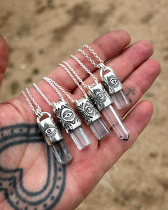 Aquamarine Portal Talisman Necklace