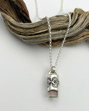 Pink Tourmaline Eye Talisman Necklace