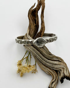 Tibetan Quartz Eye II Stacker Cuff S/M
