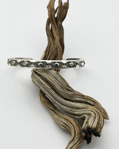 High Noon Hand Stamped Stacker Cuff S/M