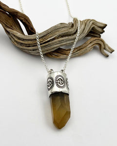 Zambian Window Citrine Portal Talisman Necklace