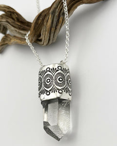 Starbrary Quartz Desert Flower Talisman Necklace
