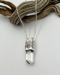Singing Quartz Tumbleweed Talisman Necklace