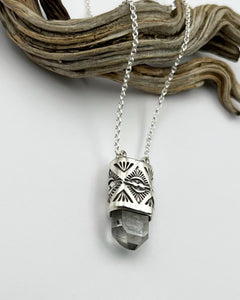 Tabby Tibetan Quartz Talisman Necklace
