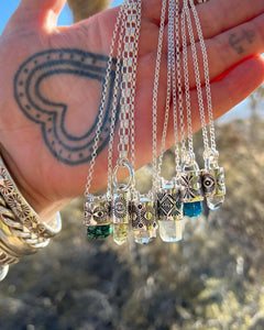 Aquamarine Arroyo Talisman Necklace