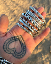 Plain Sterling Silver Stacker Cuff S/M