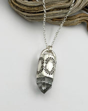 Herkimer Diamond Spiky Sun Talisman Necklace