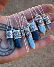 Blue Kyanite Eye Talisman Necklace