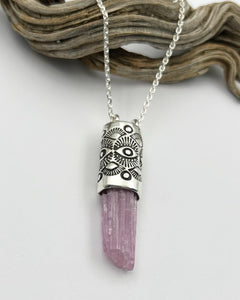 Pink Tanzanite Eye Talisman Necklace