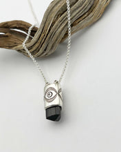 Black Tourmaline Big Eye Talisman Necklace