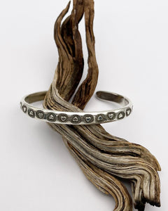 Hearts Hand Stamped Stacker Cuff S/M