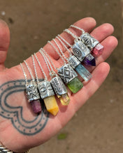 Crystalline Rhodochrosite Talisman Necklace