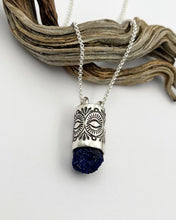 Azurite Cluster Desert Eye Talisman Necklace