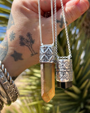 Window Citrine Talisman Necklace