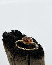 Citrine 14k Gold Twist Ring 7