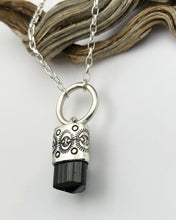 Black Tourmaline ORing Portal Talisman Necklace
