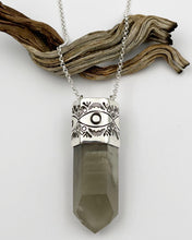 XL Grey Phantom Big Eye Talisman Necklace