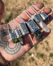 Amphibole Quartz (w/ black tourmaline) Talisman Necklace