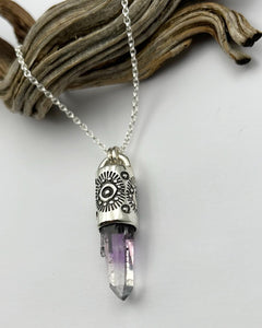 Guerrero Amethyst Sun/Orb Talisman Necklace