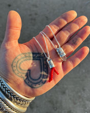 Mediterranean Coral Branch Eye Talisman Necklace