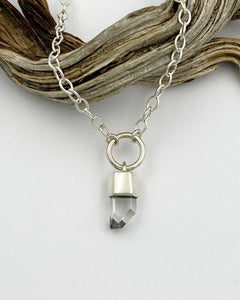 Tibetan Weirdo Quartz O Ring Talisman Necklace