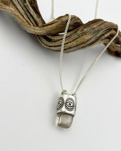 Topaz Eye Talisman Necklace