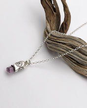 Purple Imperial Topaz Eye Talisman Necklace