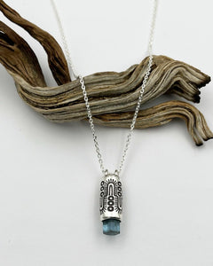 Aquamarine Monsoon Talisman Necklace