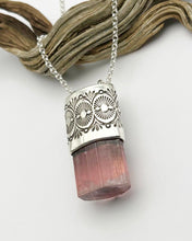 Himalaya Pink Tourmaline Desert Ocotillo Talisman Necklace