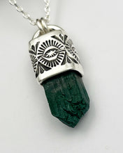 Malachite Pseudomorph Talisman Necklace