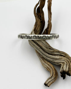 Sidewinder Hand Stamped Stacker Cuff XS