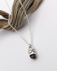 Zircon Heart Talisman Necklace